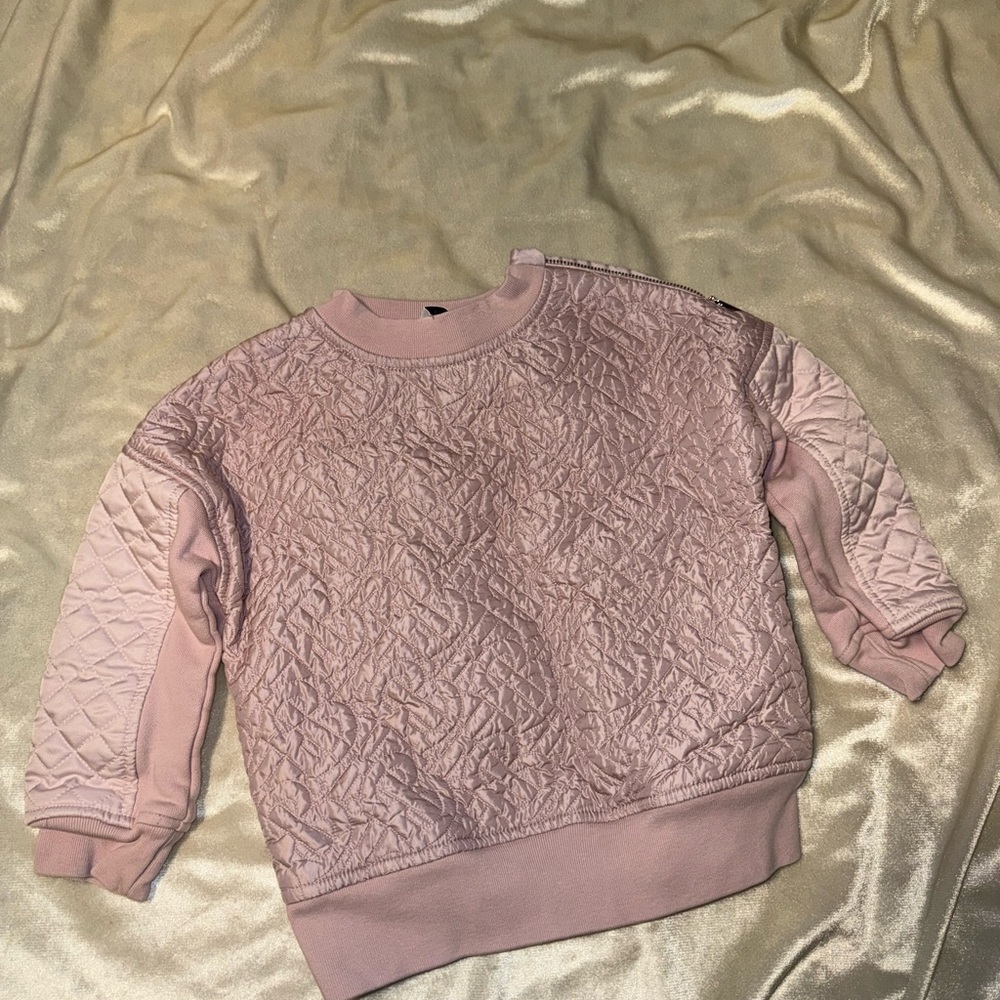 Burberry Light Pink Zip-Up Top
